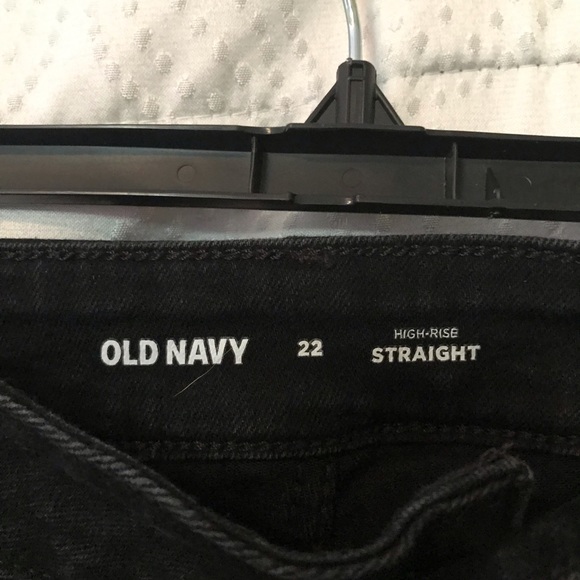 Old Navy High Rise Straight Leg Jeans - 22 - Picture 3 of 5